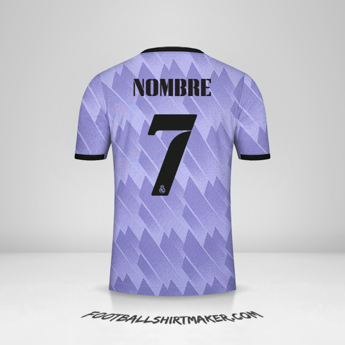 Jersey Real Madrid CF Cup 2022/2023 Visita -  nombre - 7