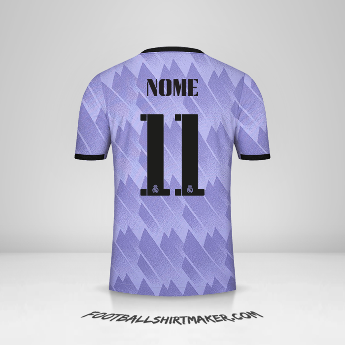 Maglia Real Madrid CF Cup 2022/2023 Seconda -  nome - 11