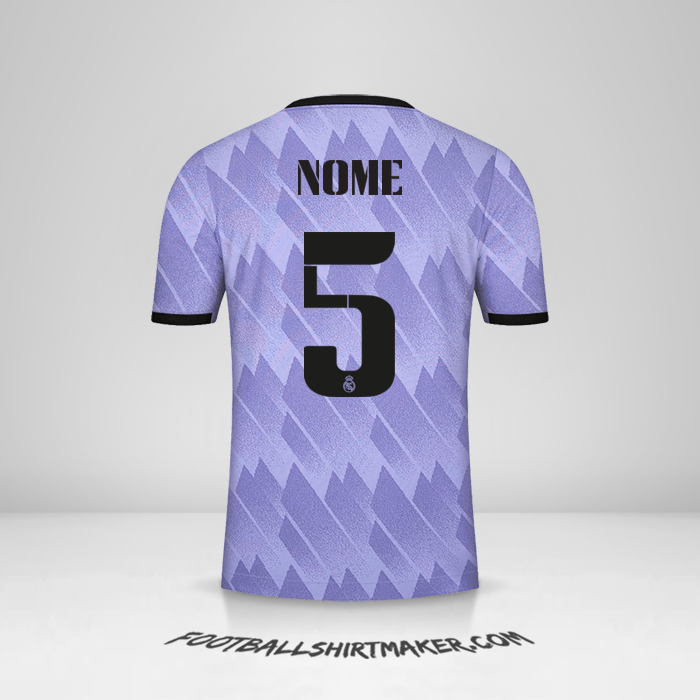 Camisa Real Madrid CF Cup 2022/2023 Alternativa -  nome - 5