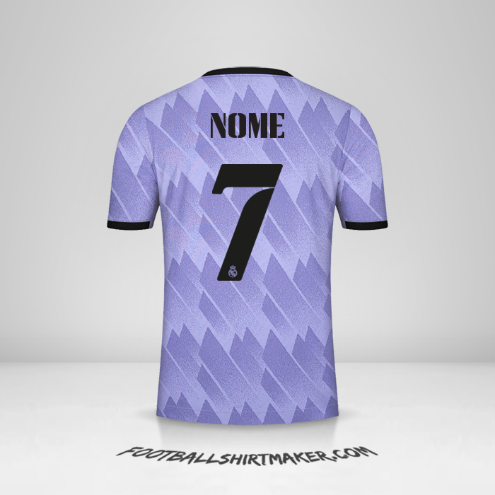 Maglia Real Madrid CF Cup 2022/2023 Seconda -  nome - 7