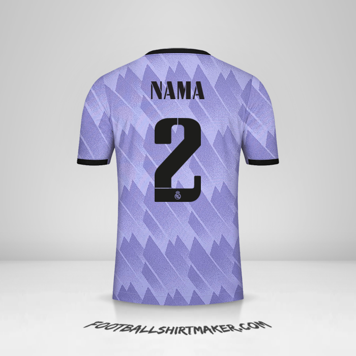 Jersey Real Madrid CF Cup 2022/2023 Alternatif -  nama - 2