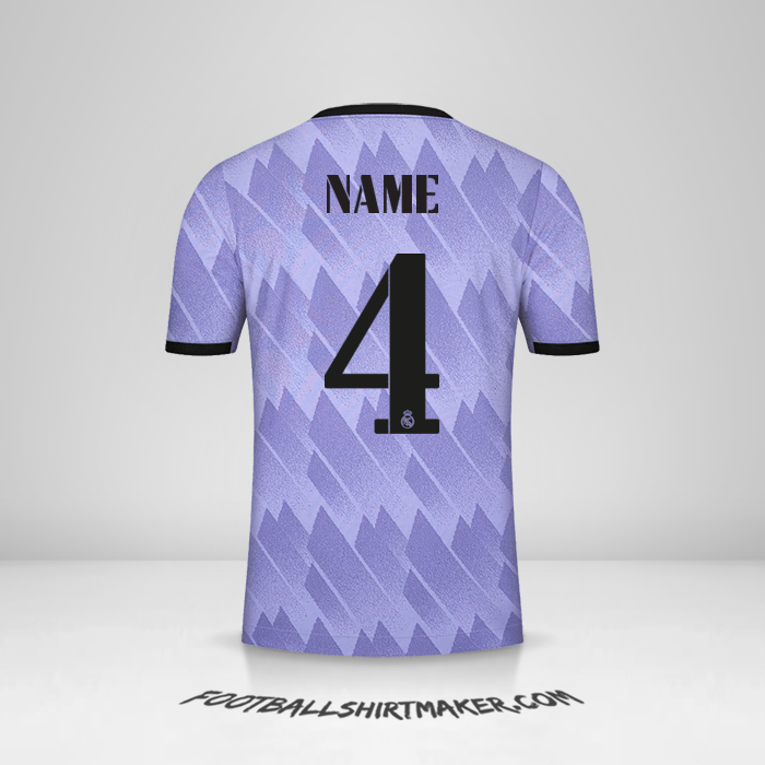Trikot Real Madrid CF Cup 2022/2023 Auswärts -  name - 4