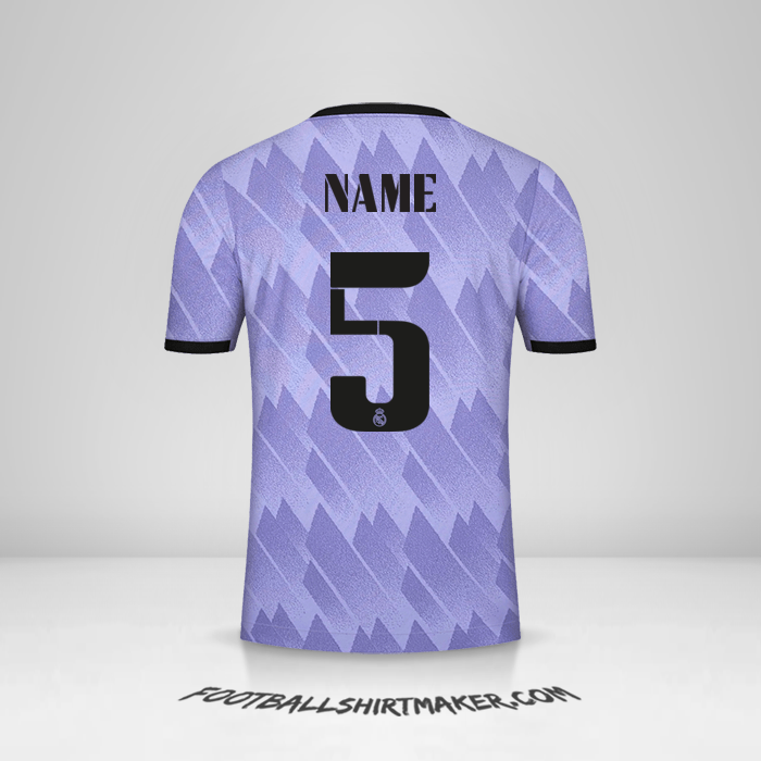 Jersey Real Madrid CF Cup 2022/2023 Away -  name - 5