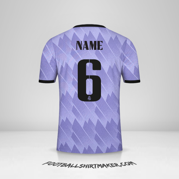 Trikot Real Madrid CF Cup 2022/2023 Auswärts -  name - 6