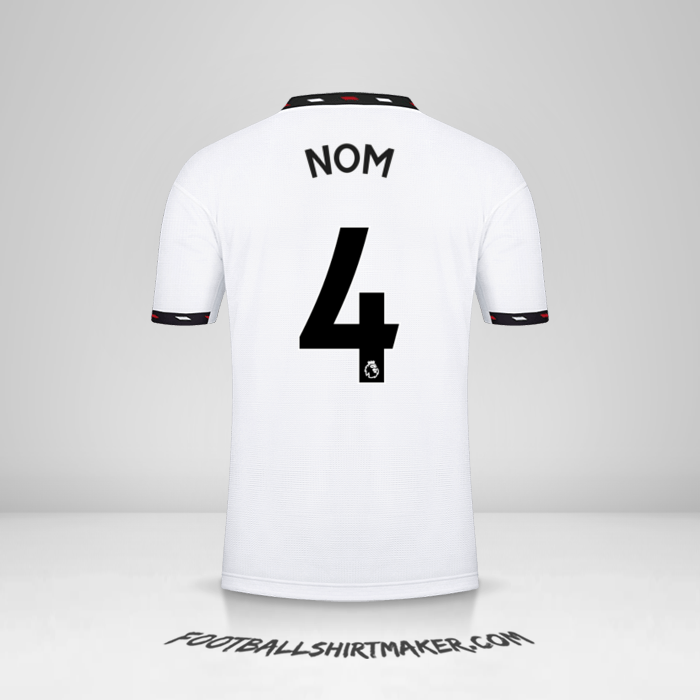 Maillot Manchester United 2022/2023 Extérieur -  nom - 4