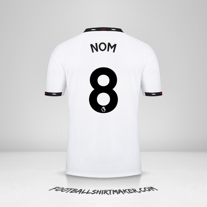 Maillot Manchester United 2022/2023 Extérieur -  nom - 8