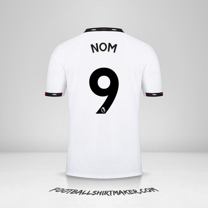 Maillot Manchester United 2022/2023 Extérieur -  nom - 9
