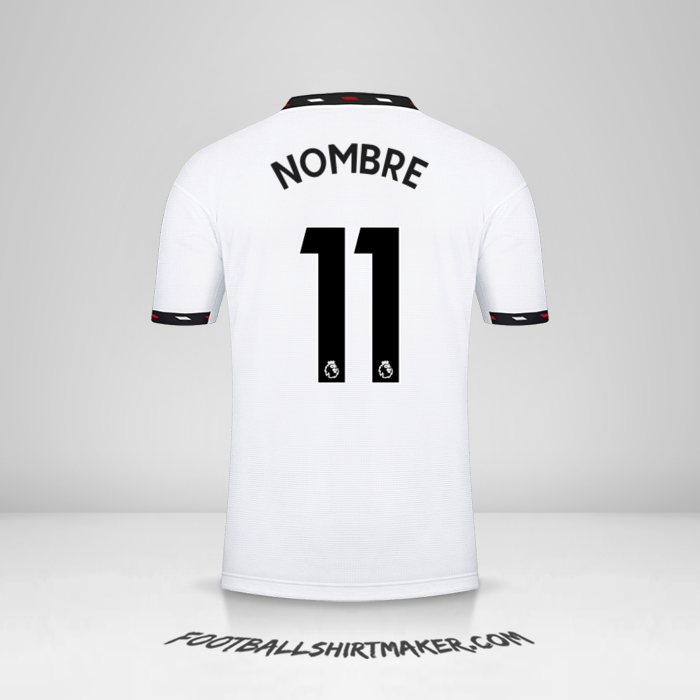 Jersey Manchester United 2022/2023 Visita -  nombre - 11