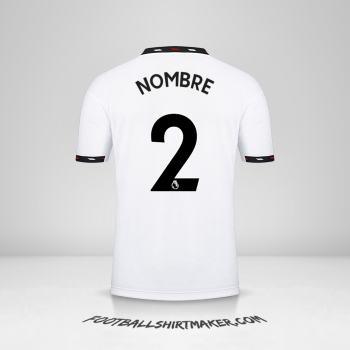 Jersey Manchester United 2022/2023 Visita -  nombre - 2