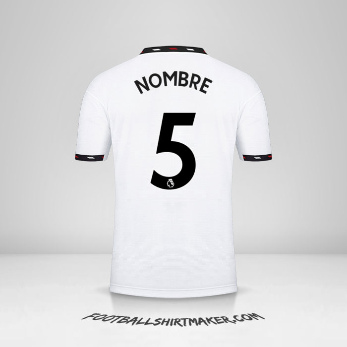 Jersey Manchester United 2022/2023 Visita -  nombre - 5