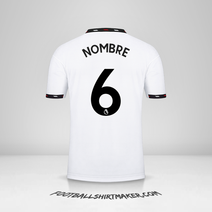 Camiseta Manchester United 2022/2023 Visita -  nombre - 6