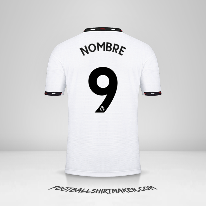 Camiseta Manchester United 2022/2023 Visita -  nombre - 9