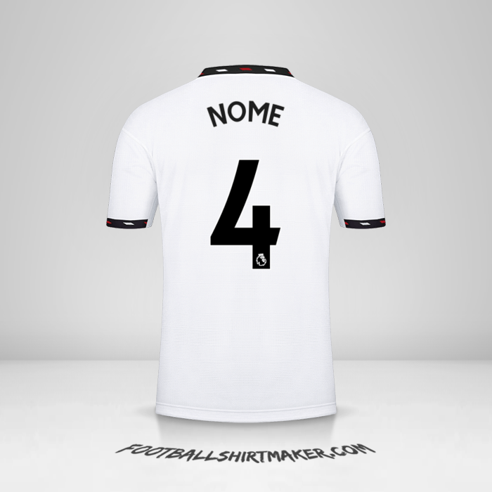 Maglia Manchester United 2022/2023 Seconda -  nome - 4
