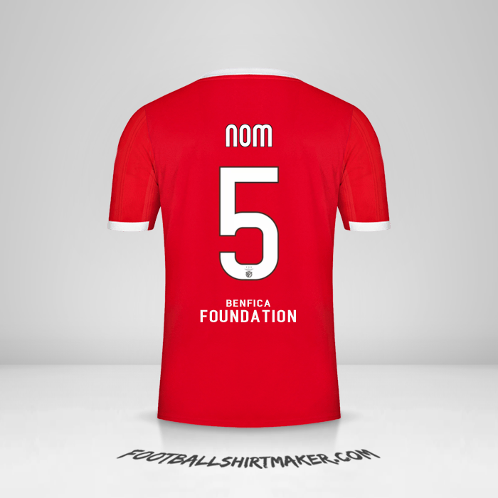 Maillot SL Benfica UCL 2022/2023 -  nom - 5