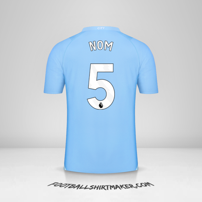 Maillot Manchester City 2023/2024 -  nom - 5