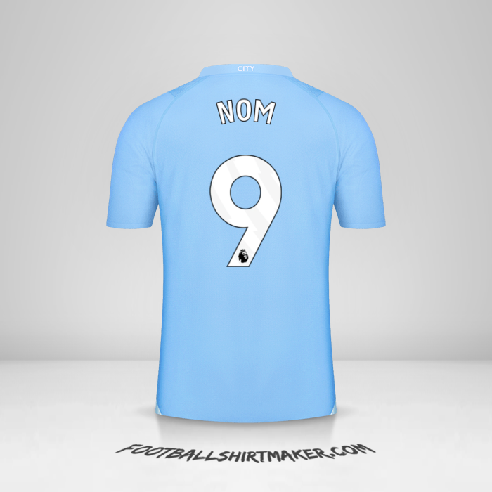 Maillot Manchester City 2023/2024 -  nom - 9