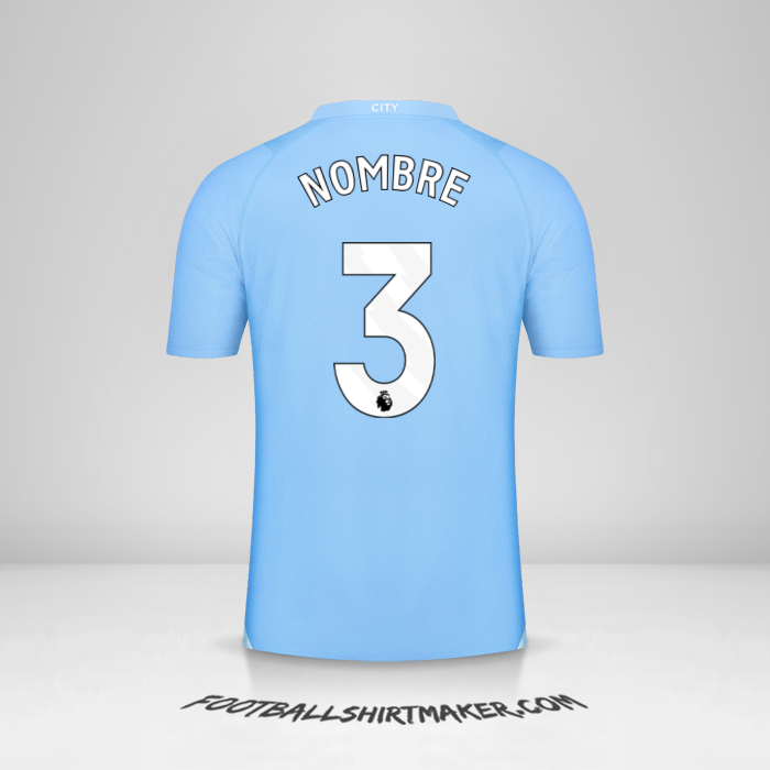Camiseta Manchester City 2023/2024 -  nombre - 3