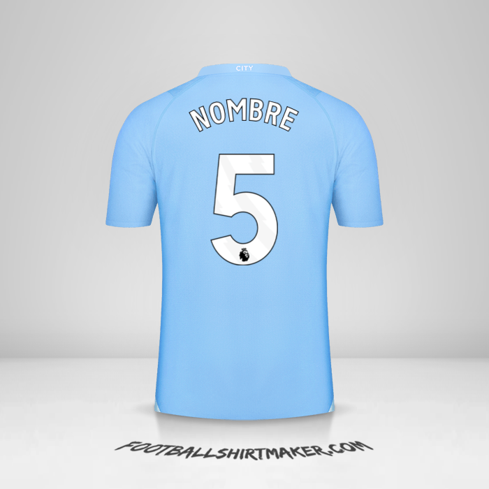 Jersey Manchester City 2023/2024 -  nombre - 5