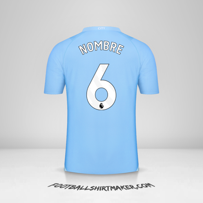 Camiseta Manchester City 2023/2024 -  nombre - 6
