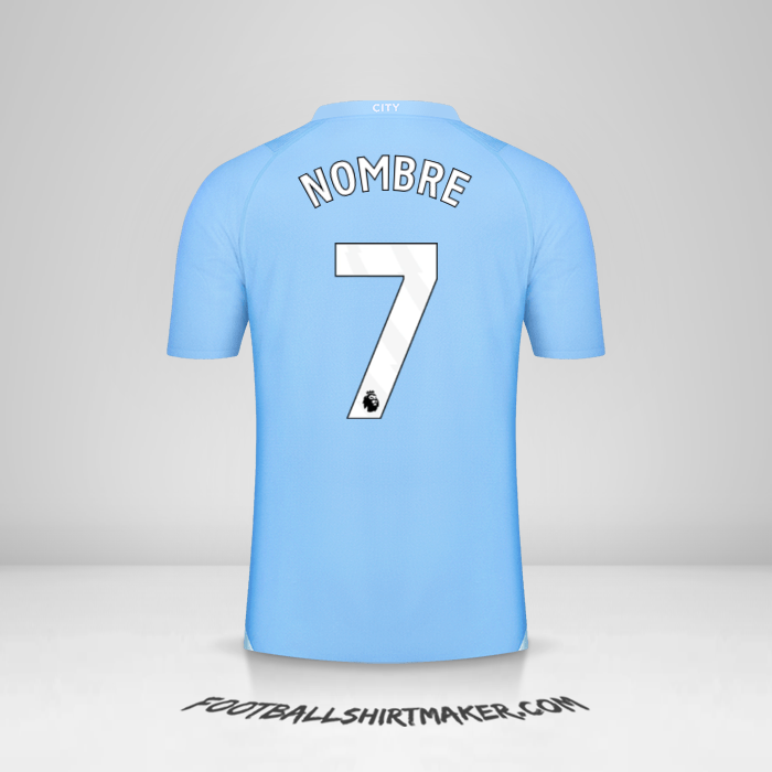Jersey Manchester City 2023/2024 -  nombre - 7
