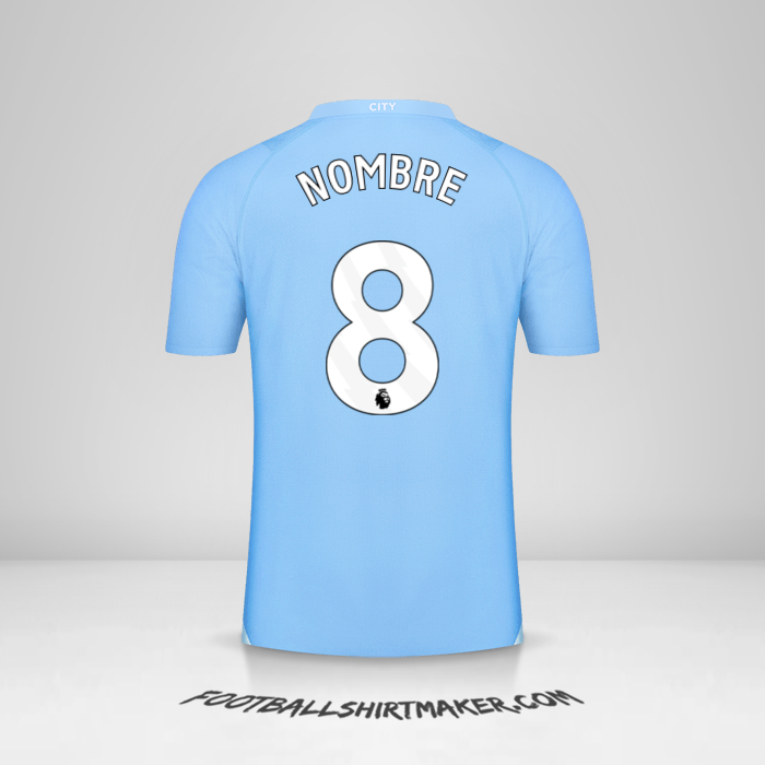 Jersey Manchester City 2023/2024 -  nombre - 8