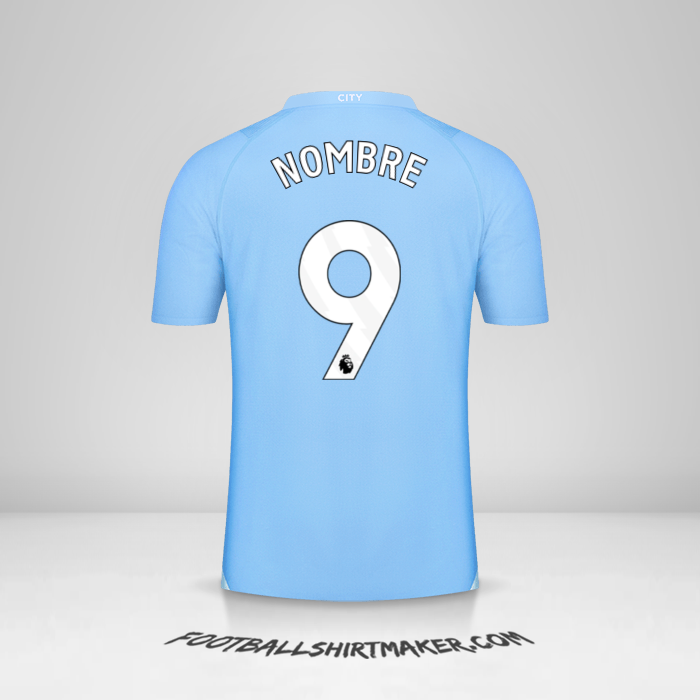 Camiseta Manchester City 2023/2024 -  nombre - 9