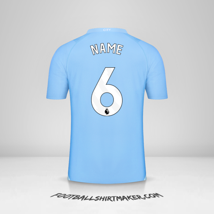 Jersey Manchester City 2023/2024 -  name - 6