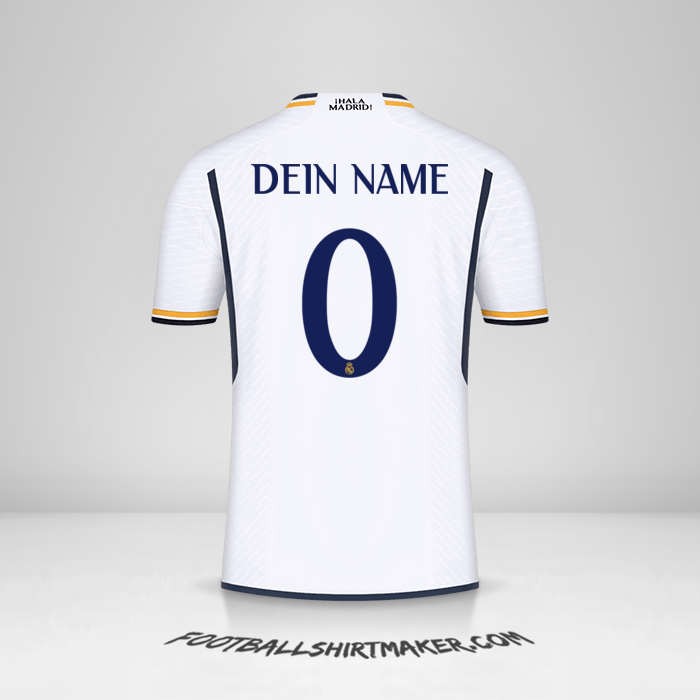 Trikot Real Madrid CF Cup 2023/2024 -  dein name - 0