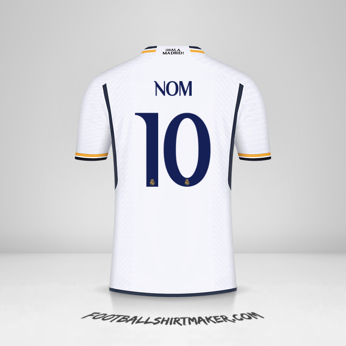 Maillot Real Madrid CF Cup 2023/2024 -  nom - 10