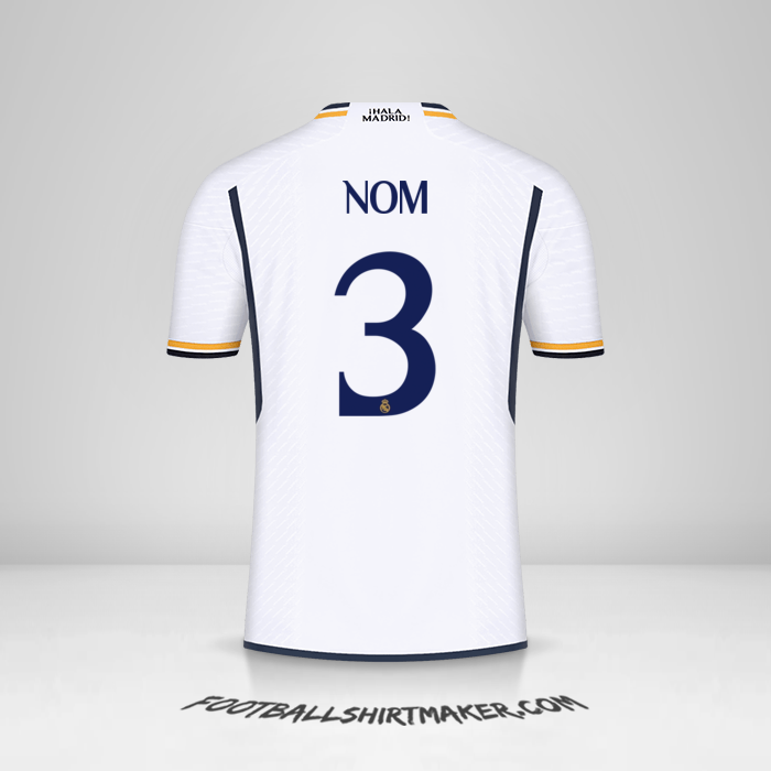 Maillot Real Madrid CF Cup 2023/2024 -  nom - 3