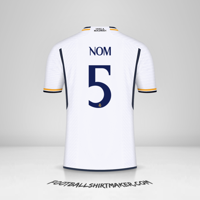 Maillot Real Madrid CF Cup 2023/2024 -  nom - 5