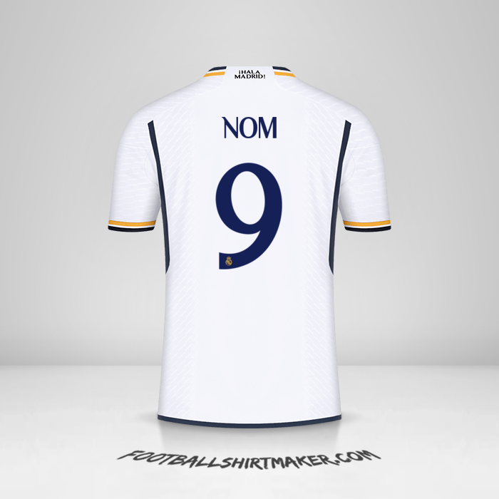 Maillot Real Madrid CF Cup 2023/2024 -  nom - 9