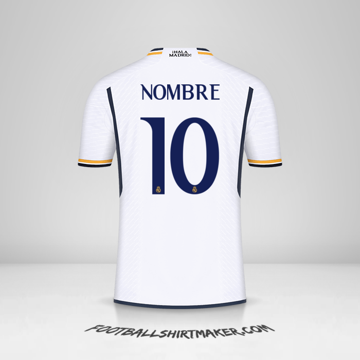 Jersey Real Madrid CF Cup 2023/2024 -  nombre - 10