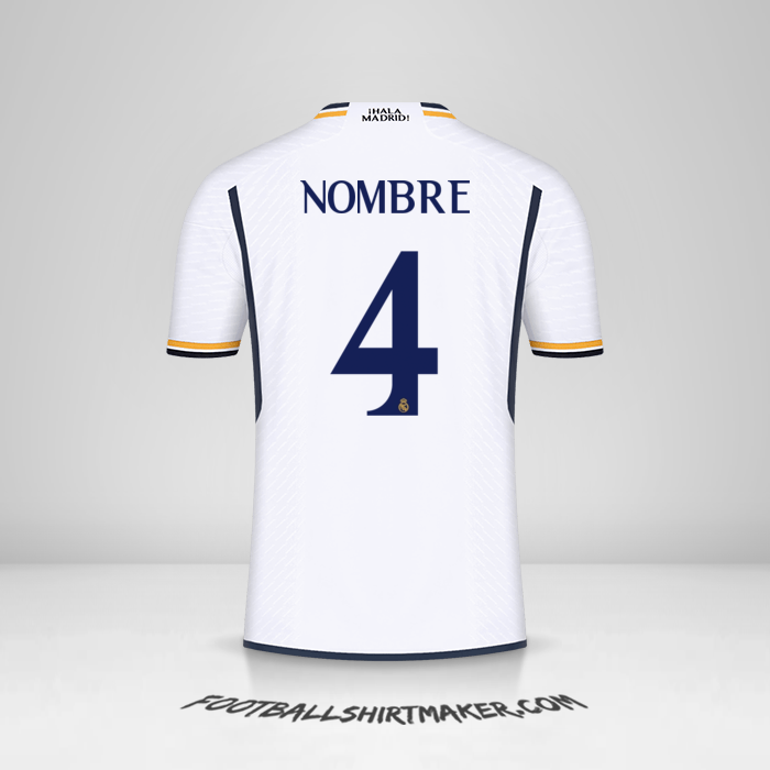 Camiseta Real Madrid CF Cup 2023/2024 -  nombre - 4