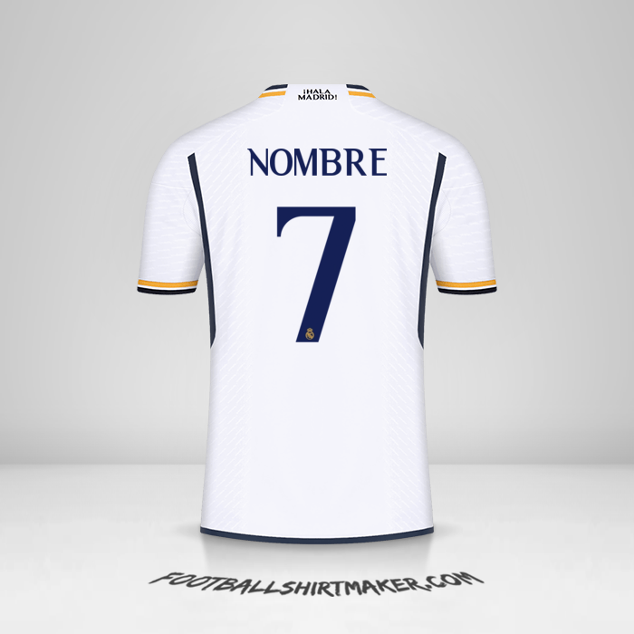 Jersey Real Madrid CF Cup 2023/2024 -  nombre - 7