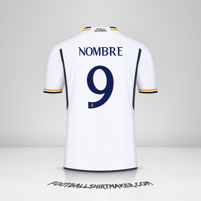 Camiseta Real Madrid CF Cup 2023/2024 -  nombre - 9