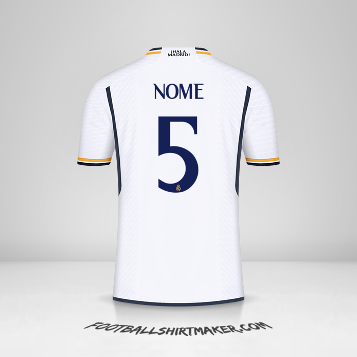 Camisola Real Madrid CF Cup 2023/2024 -  nome - 5