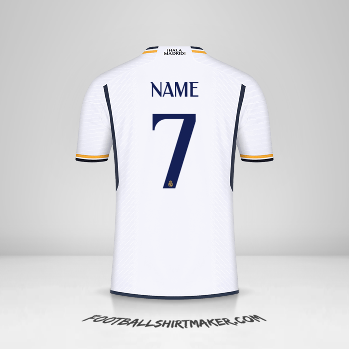 Trikot Real Madrid CF Cup 2023/2024 -  name - 7
