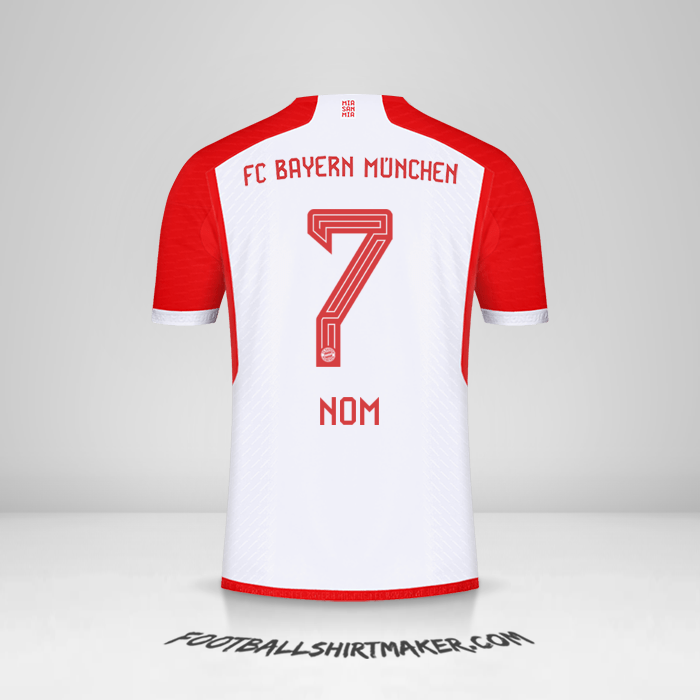 Maillot FC Bayern Munchen 2023/2024 -  nom - 7
