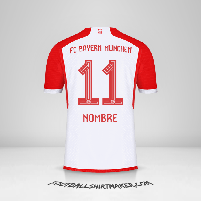 Camiseta FC Bayern Munchen 2023/2024 -  nombre - 11