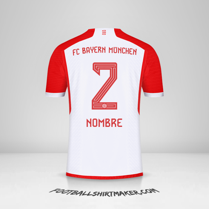 Jersey FC Bayern Munchen 2023/2024 -  nombre - 2