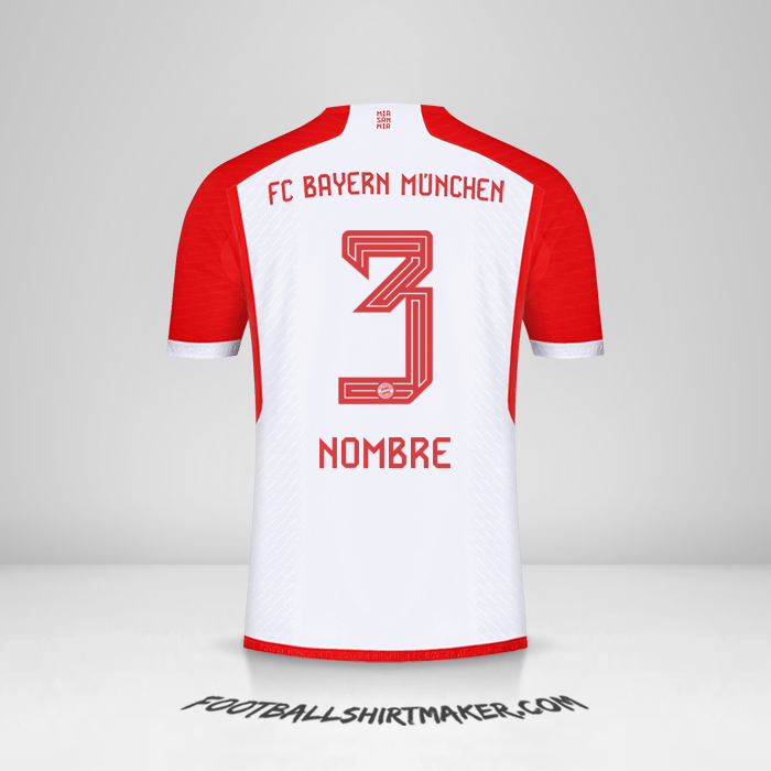 Jersey FC Bayern Munchen 2023/2024 -  nombre - 3