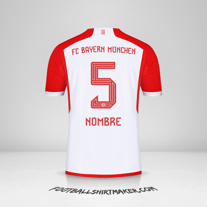 Camiseta FC Bayern Munchen 2023/2024 -  nombre - 5