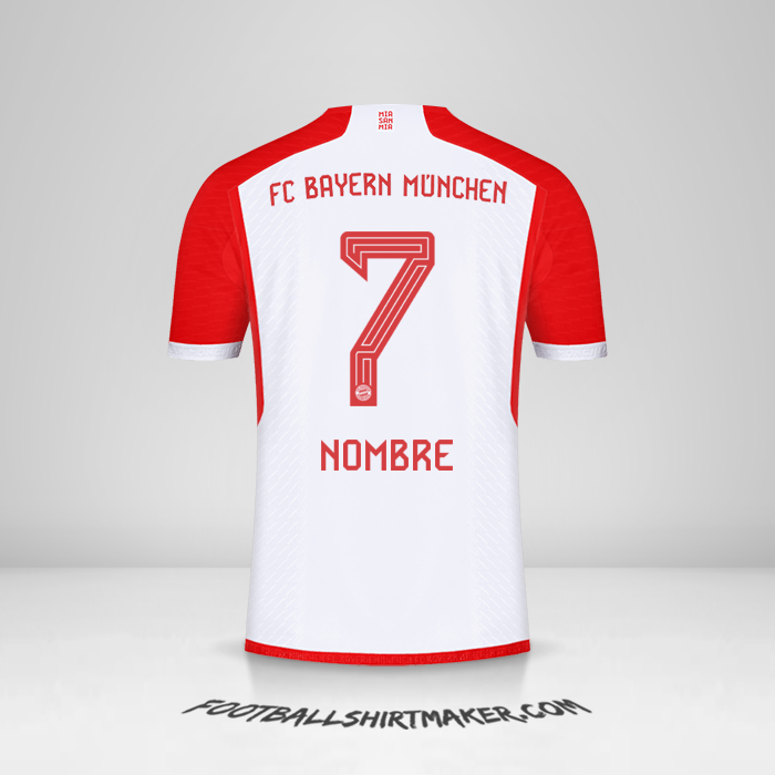 Jersey FC Bayern Munchen 2023/2024 -  nombre - 7