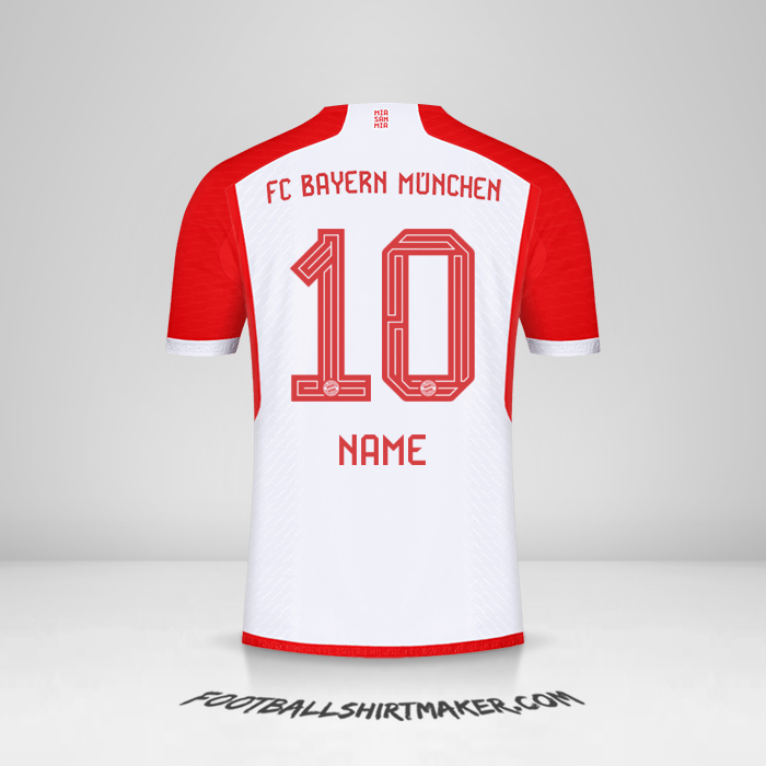 Trikot FC Bayern Munchen 2023/2024 -  name - 10