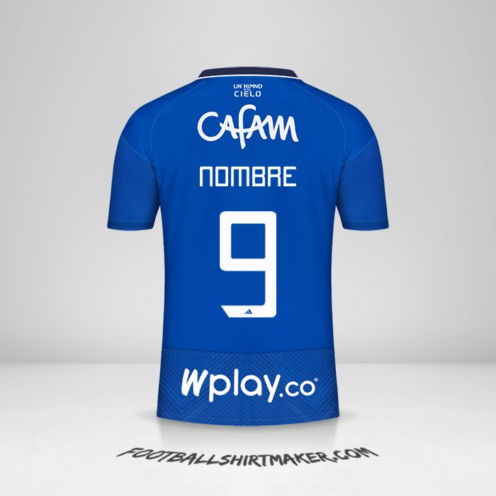Jersey Millonarios FC 2023 -  nombre - 9