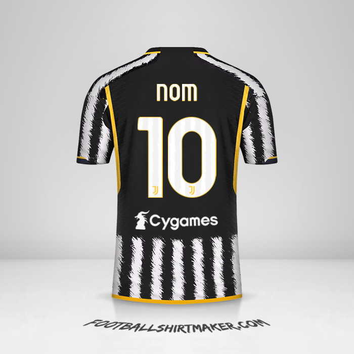 Maillot Juventus FC 2023/2024 -  nom - 10