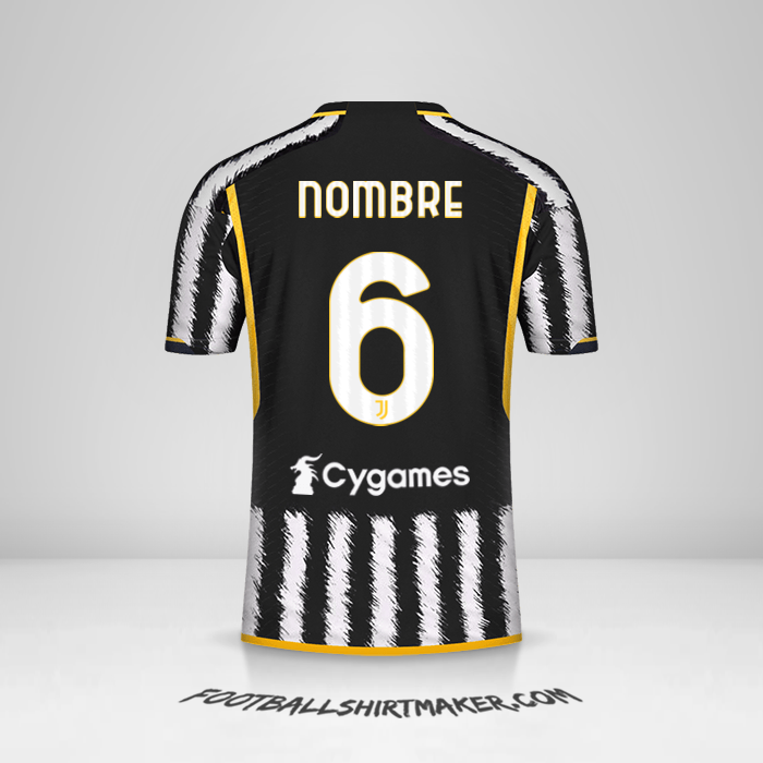 Jersey Juventus FC 2023/2024 -  nombre - 6