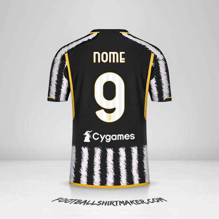 Camisa Juventus FC 2023/2024 -  nome - 9
