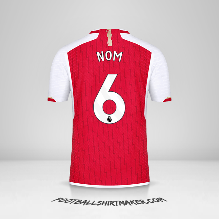 Maillot Arsenal 2023/2024 -  nom - 6